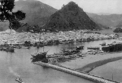 1940年頃の下田漁港